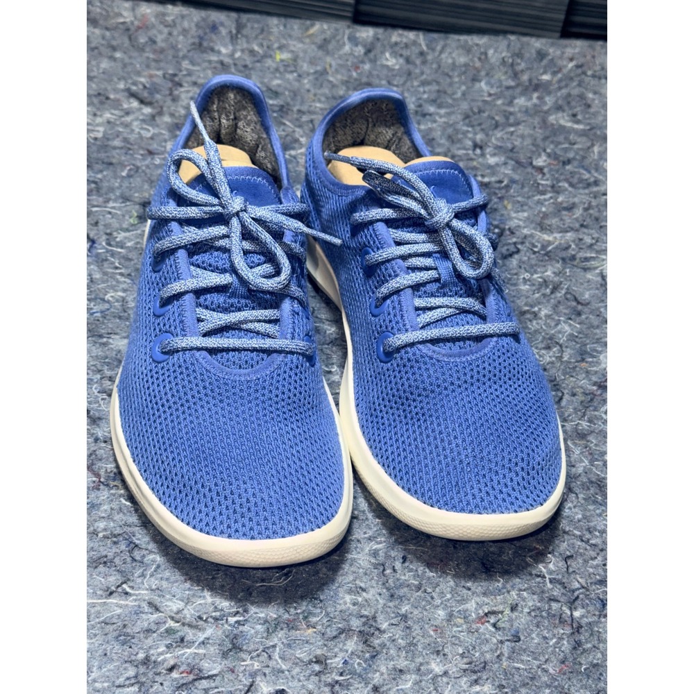 Allbirds Tree Runners Mens 9 Blue Eucalyptus Fiber Knit Sneakers TR M9